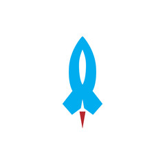 Rocket Launch technology logo design