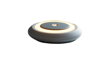 Modern round light with gray top