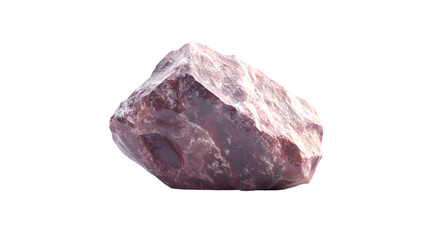 Fototapeta premium Mineral Stone Isolated on Transparent Background for Creative Design Projects