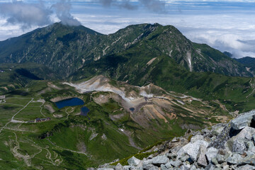 mountain landscape with lake
