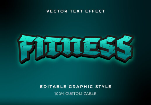 Green And Black Bold Font Rough Sports Team Text Effect