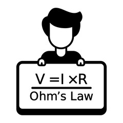 Ohm’s Law Formula Icon
