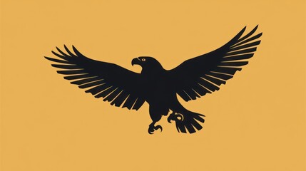 Majestic Eagle in Flight: A Silhouette of Freedom