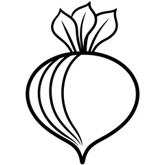 Beetroot icon art vector