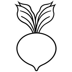 Beetroot icon art vector