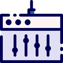 mixer illustration on a white background     