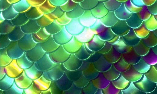 Shimmering iridescent scales creating an elegant mesmerizing pattern