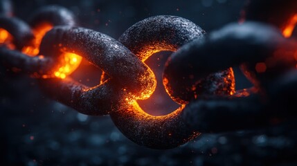 Burning Chain Link