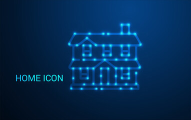 Low Poly Home Icon Design: Stylized 3D House Symbol for Apps, Games, UI, Maps, and Digital Interface Elements