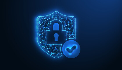 Low Poly Shield Icon Design: Stylized 3D Protection Symbol for Games, Apps, UI, Security, and Digital Interfaces