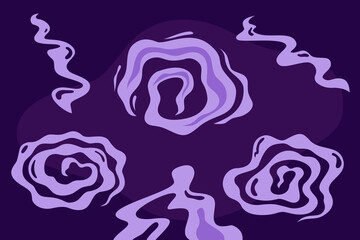 Set of Smoke Cloud Illustration