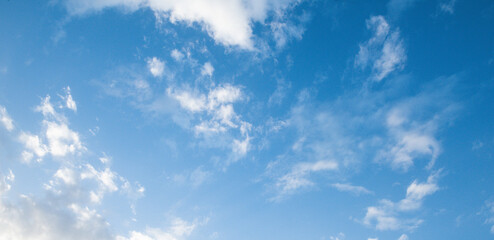 blue sky with clouds background.
