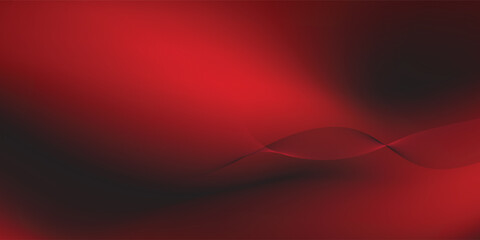 Dark red abstract background with ultraviolet neon glow, blurry light lines, waves