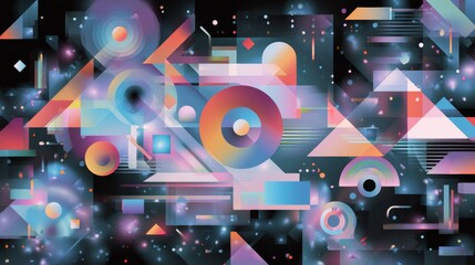 Obraz premium vector-style image of futurist background abstract technology