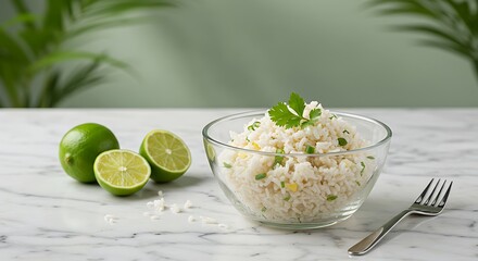 Rice Bowl with Lime and Cilantro