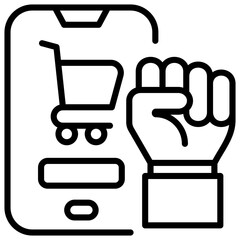 Purchasing Power Outline Icon