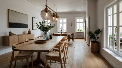 dining room with table and chairs