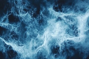 Fototapeta premium Abstract swirling blue ethereal clouds