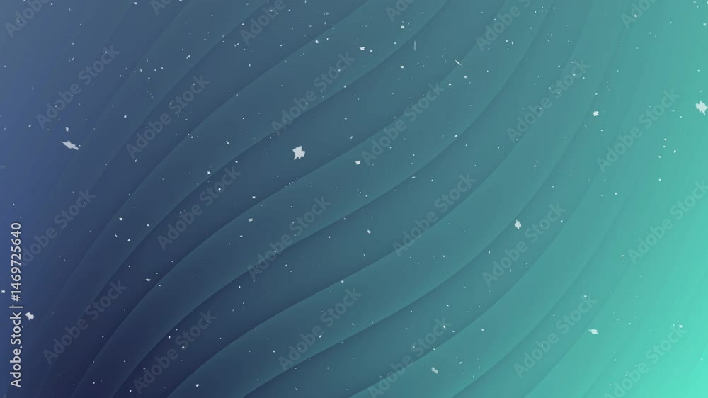 Aufkleber abstract swirling teal and blue gradient background with subtle wave patterns and scattered dustlike