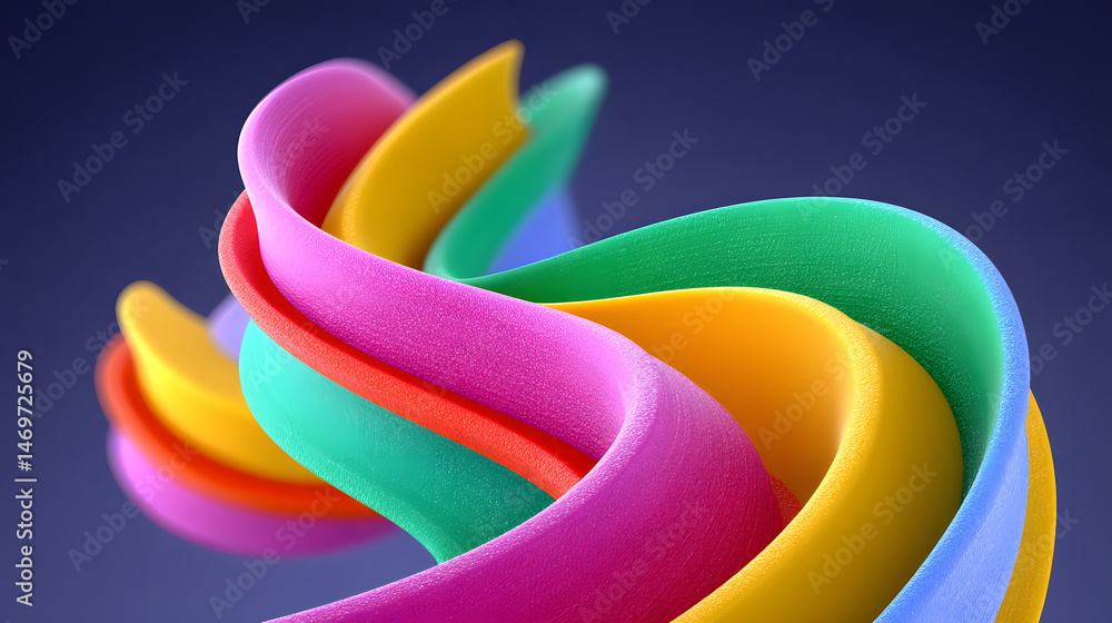 Poster dynamic background of abstract wavy lines