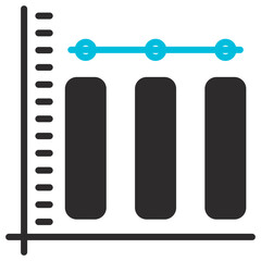 Stagnation Glyph Blue Grey Icon