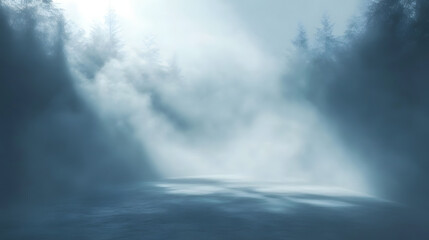 Obraz premium Ash Color Fog Background.