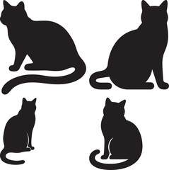 Cute Cartoon Cat Illustration Playful Vector Design for Kids