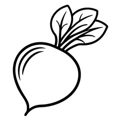 Radish icon vector