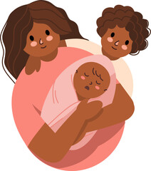 mother and her baby
