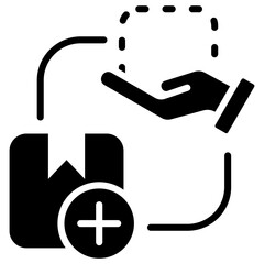 Supply And Demand Glyph Icon