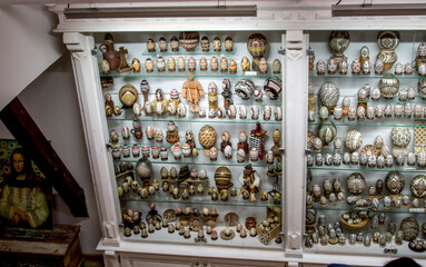 easter eggs in a basket