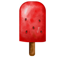 Watermelon ice cream