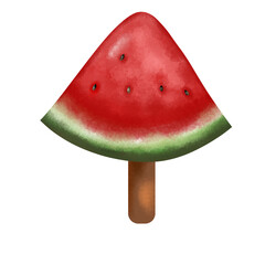 watermelon isolated on white