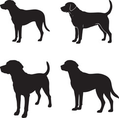 Adorable Dog Breed Illustrations Playful Poses and Cute Expressions