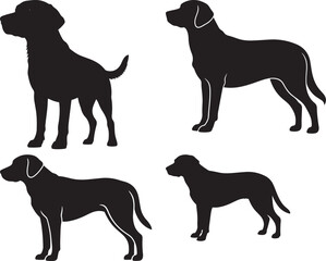 Adorable Dog Breed Illustrations Playful Poses and Expressions