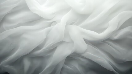 Obraz premium Soft White Fabric Drape Detail