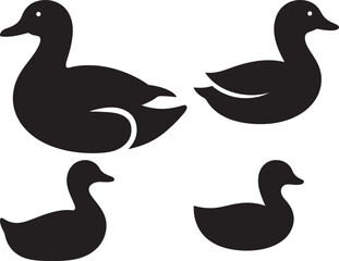 Cute Cartoon Duck Illustration Colorful Vector Graphic