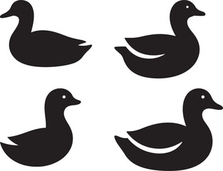 Cute Cartoon Duck Illustration Colorful Vector Graphic