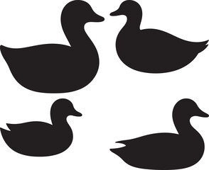 Cute Cartoon Duck Illustration for Children s Book or Design