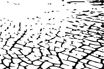 Abstract Black smooth wave on a white background. Dynamic sound wave. Design element. Vector illustration.