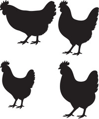 Detailed Illustration of a Hen in Vibrant Colors