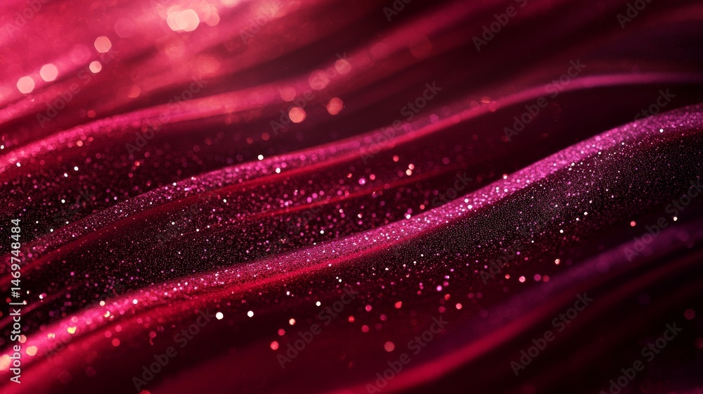 Poster mesmerizing canvas of dark reds and deep burgundies with sparkles