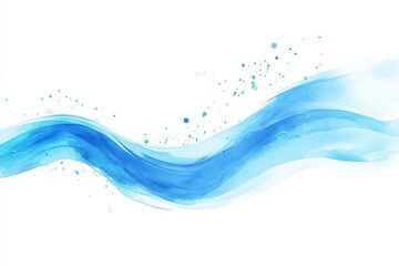 Delicate blue water waves