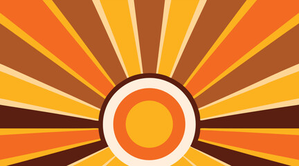 Colorful Geometric Sunburst and Radiant Line Backgrounds with Vintage Tone and Abstract Rays