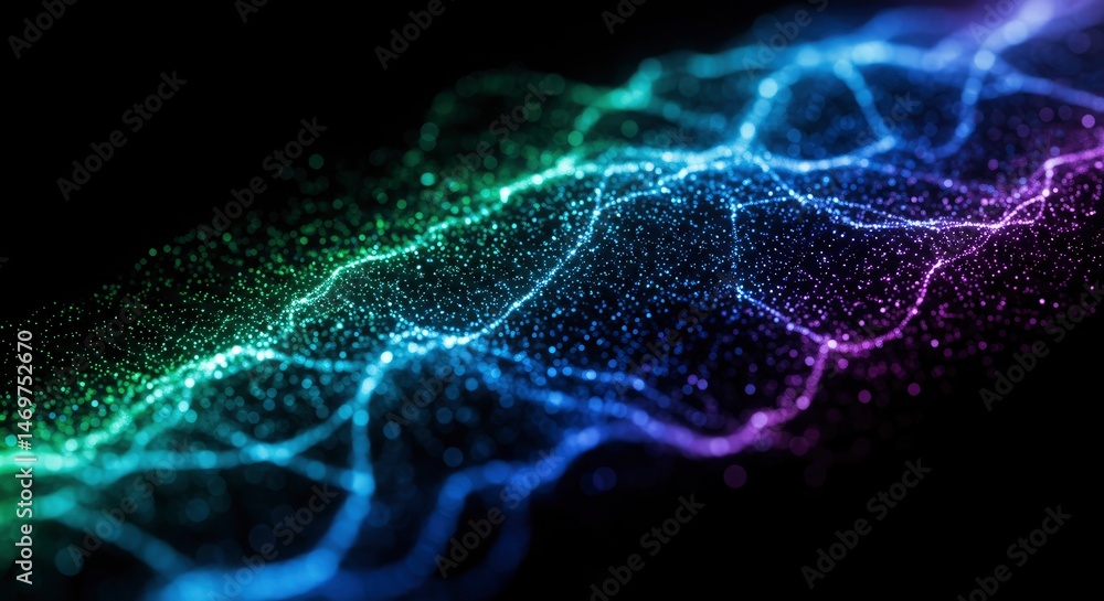 Poster abstract colorful digital design pattern