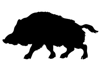 猪のシルエット