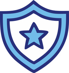 This shiny blue star icon, a Star of David symbol, is a 3D vector design element often seen on the web or as a computer button