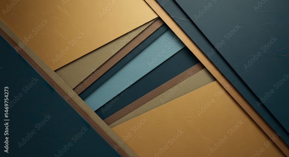 Poster abstract geometric background with overlapping shapes