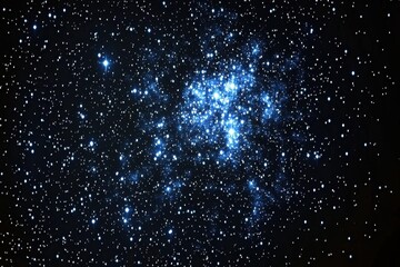 Fototapeta premium Starry night sky, celestial cluster