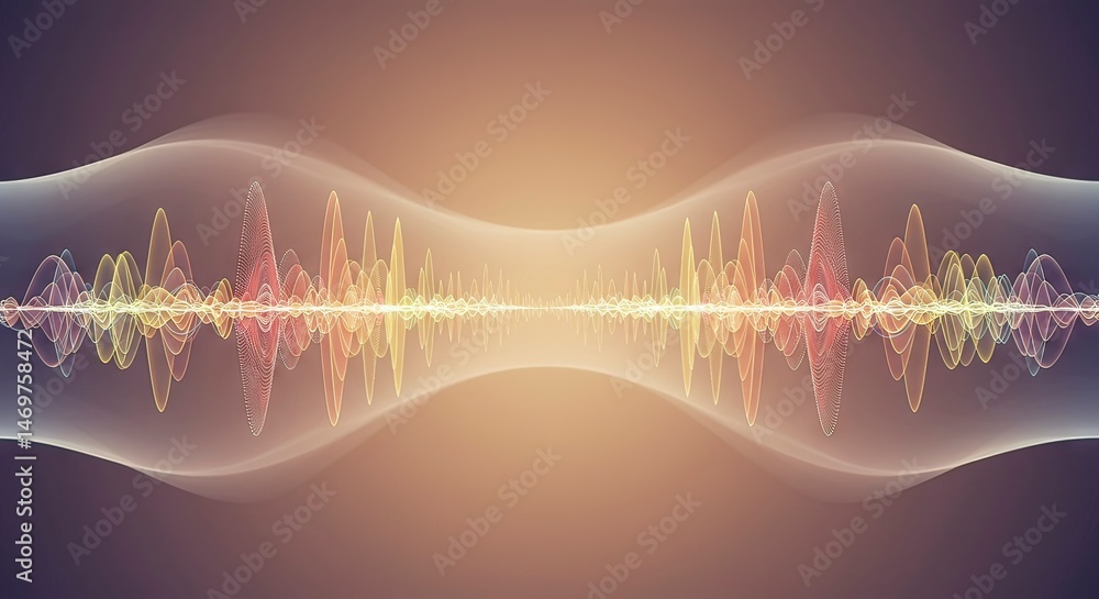 Poster abstract wave patterns background